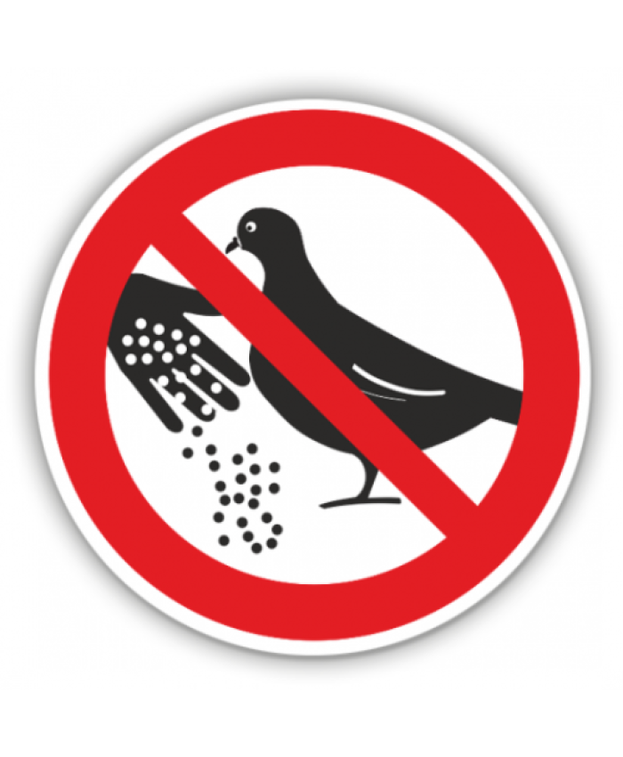 Semne Pentru Interzis hranirea porumbeilor